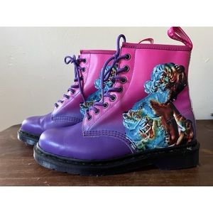 Dr. Martens / 1460 New Order X TECHNIQUE Pink Purple Ombre Rare Size 9